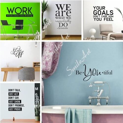 Creative you can Sticker Waterproof Vinyl Wallpaper Home Decor Living Room Bedroom Wall Art MURAL Drop Shipping