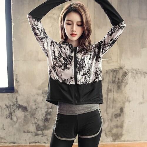 Yoga Crop Top Jacket Thin Suit Womens Gym Sports Running Loose Net Red Quick Clothes Mujer Camisetas