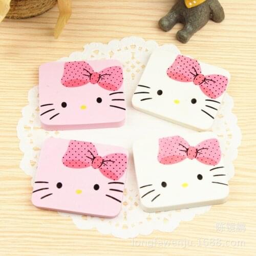 2 pcs/ lot kawaii cat rubber eraser creative stationery office school supplies papelaria gift for kids
