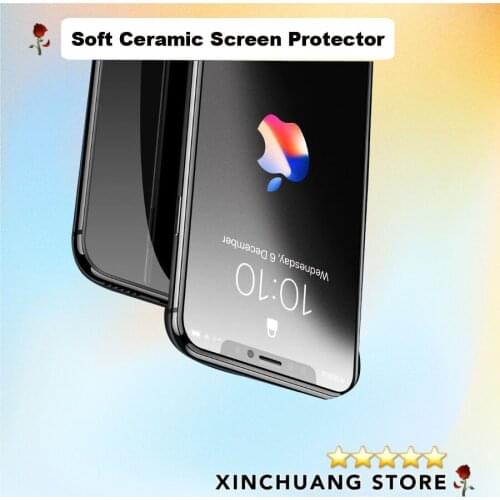 Matte Frosted HD Clear Soft Ceramic Curved Screen Protector for iPhone 11 Pro 12 Max X XR 8 Plus 7 6S Models