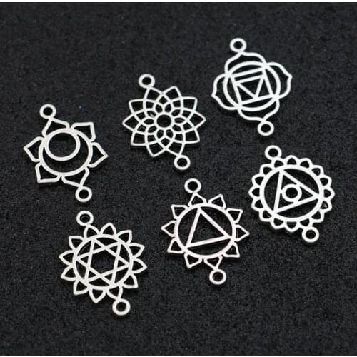 Mix lots Flower Charm Connector for Jewelry Making Bracelet Accessories Craft DIY Earrings Findings