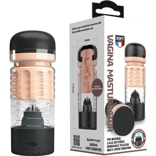 Blowjob Masturbator for Men Multi-frequency Vibrator Sex Toys for Man Pussy Tongue Licking Simulation Vagina Real Airplane Cup