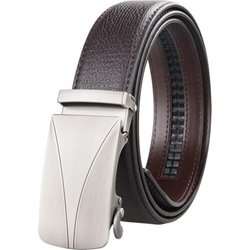 Mens Belts Luxury Automatic Buckle Genune Leather Strap Black Brown for Mens Belt Designers Brand High Quality