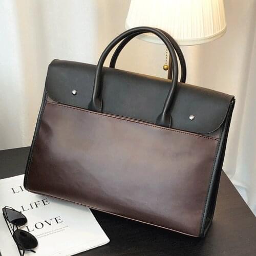 Xiao.p High Quality Pu Leather Men Briefcase Business Single Shoulder Bag Messenger Bags Laptop Handbag Mens Travel Bags