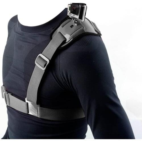 For GoPro Accessories Shoulder Chest Harness Belt Tripod Strap Mount for GoPro Hero 9 8 7 5 4 Sjcam Yi Eken DJI Action Camera