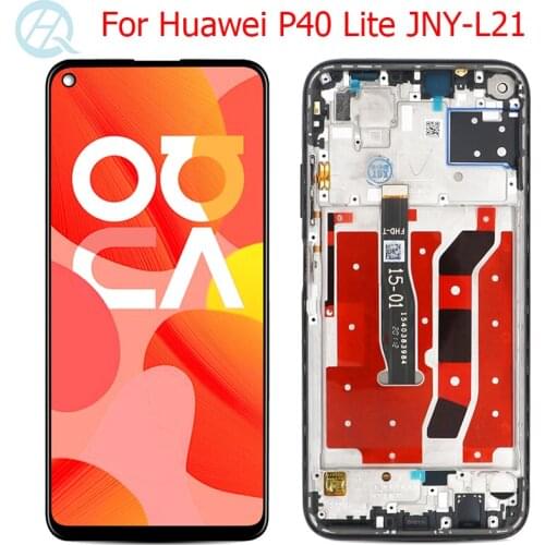 Original Nova 6 SE LCD For Huawei P40 Lite Display With Frame 6.4" P40 Lite JNY-L21 JNY-TL10 LCD Display Touch Screen Assembly