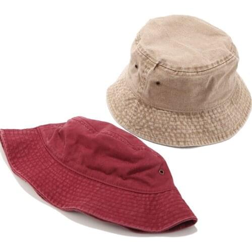 Foldable Bucket Hat Beach Sun Hats Solid Color Street Headwear Fisherman For Men and Woman Outdoor Activities