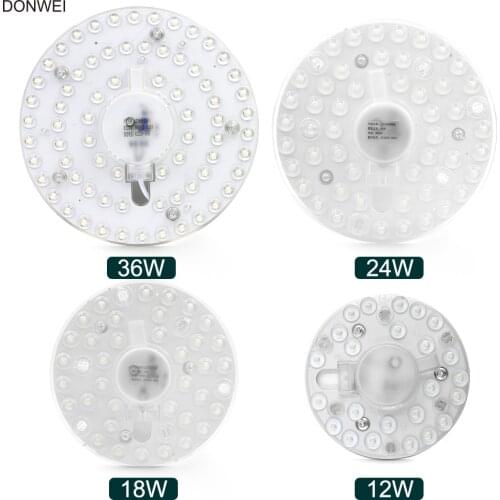 DONWEI 12W 18W 24W 36W Panel Lights Plate Modified Light Source Lamp Indoor Energy Saving LED Lights for Bedroom Living Room