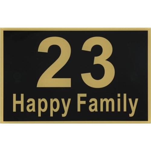 Rectangle Acrylics Modern House Numbers Outdoor Name Plates Door Address Plaque Street Signs Flat Number On The Door