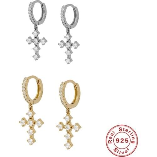 Canner 1 Pair Hoop Earring For Women Boucle Oreille Femme Luxury Huggie Earring Sterling 925 Silver Fine Jewelry For Engagement