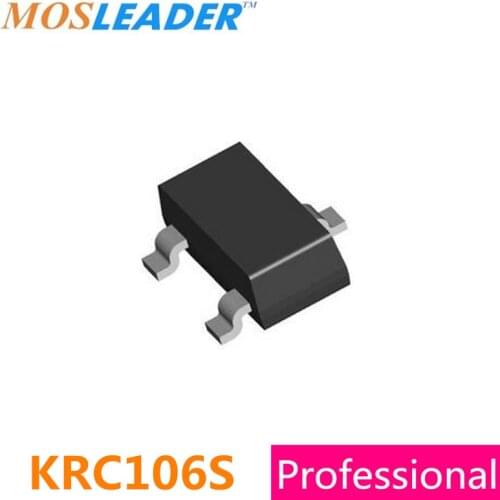 SMD KRC106S SOT23 1000PCS 3000PCS KRC106 NF PNP 0.1A 100mA 50V Original Datasheet inside High quality