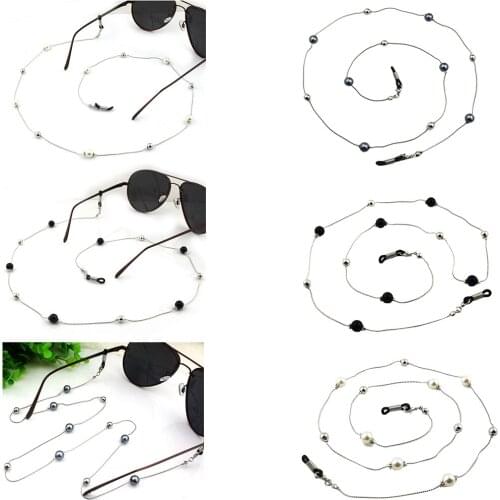 Fashion Faux Pearl Glasses Sunglasses Spectacles Eyewear Chain Cord Lanyard Holder Strap Neck Strap Reading Glasses Rope