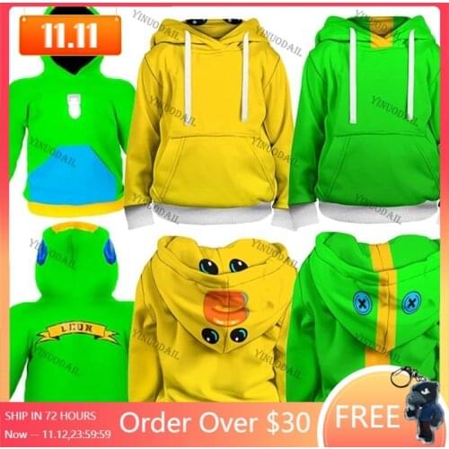 Browlings Sandy Crow Shoot Game 3D Print Hoodie Sweatshirt Clothing Harajuku Hoodies Star Kids Leon Tops Men 2020 Boys Girls