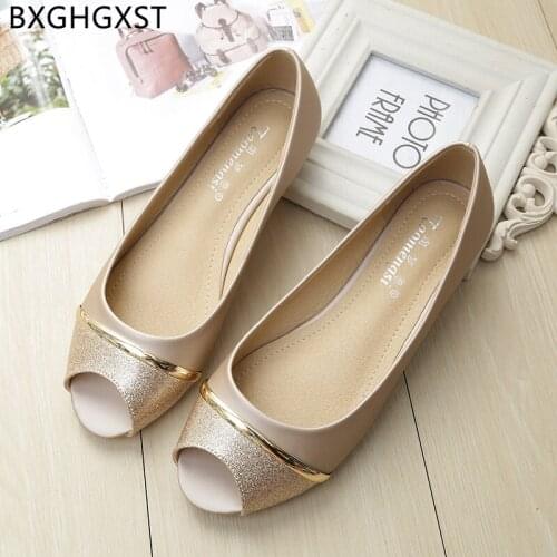 Black Peep Toe Casual Boat Shoes Fashion Flats Shoes Women Loafers Slip on Shoes for Women 2021 Chaussure Femme Zapatos Mujer