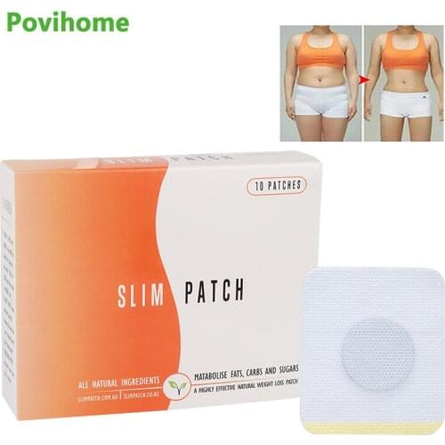 10Pcs/Box Slim Patch Herbal Extract Weight Lose Leg Belly Waist Body Burning Fat Shaping Slimming Plaster Natural Ingredients