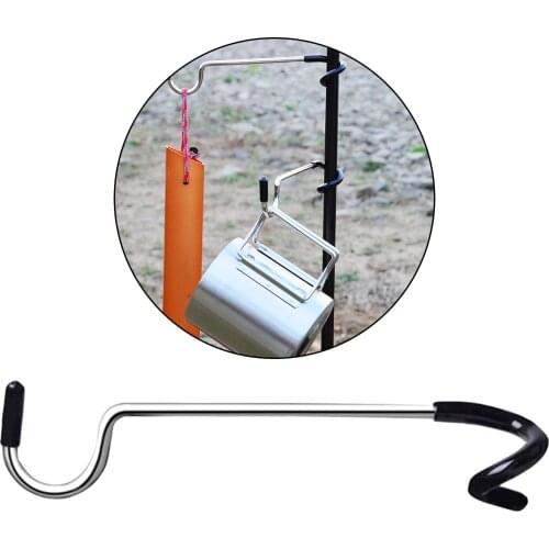 Premium Camping Hook Hanger S-shaped Hook Tent Poles Rods Tree Lantern Lamp Hanger Hanging Clip for Bags, Lamp, Clothes