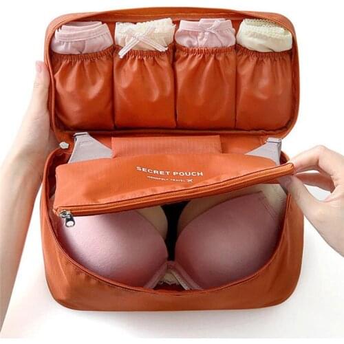 Waterproof Underwear Bra Storage Bag Women Storage Clothes Organizer Case Cosmetic Makeup Pouch Cases Bags For Travel Trip