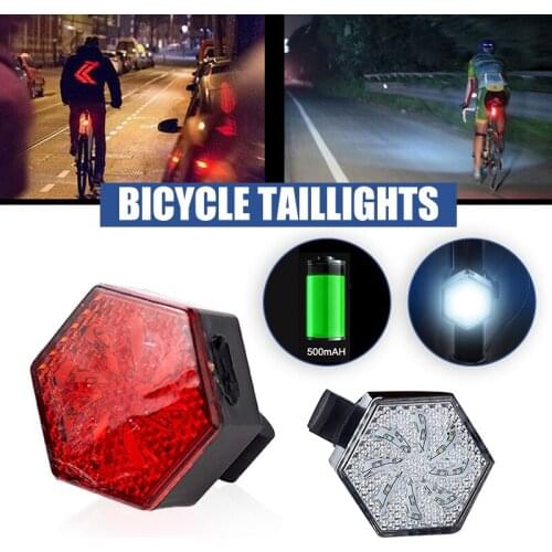 High Quality Bike Light USB Rechargeable LED Cycling Bicycle Bicycle Warning Front Rear Tail Light Lights for Bike ED889