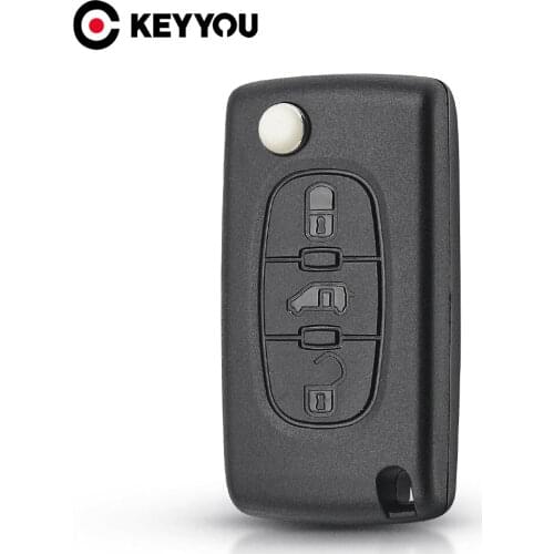 KEYYOU 10X For Fiat Car Key Fob Shell 3 Button For Fiat Scudo Ulysse Fit Lancia Phedra HU83/VA2 Blade Ce0523 Ce0536 Replace Case