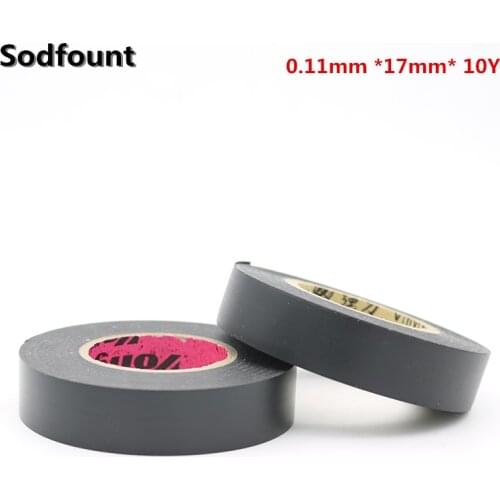 1pcs 0.11mm x17mmx 10Y flame retardant insulation automotive wiringharness PVC electrical Adhesive Tape 0.11mm *17mm* 10Y