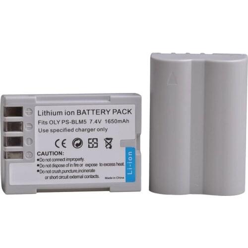 7.4v 1650mAh PS-BLM5 BLM-5 PSBLM5 Battery for Olympus C-8080 C-7070 C-5060 E1 E500 E330 E3 E520 E510 E300 Camera