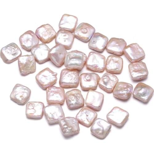 5Pcs Square Freshwater Pearl Loose Beads Charms For DIY Earring Bracelet Brooch Pin Sewing Craft Jewelry Accessory