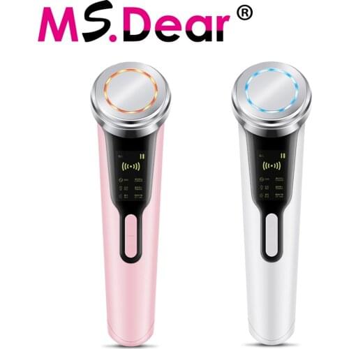 6-in-1 Face Skin EMS RF EMS Beauty instrument Mesotherapy Rejuvenation LED Face Skin Beauty Machine Remover Wrinkle