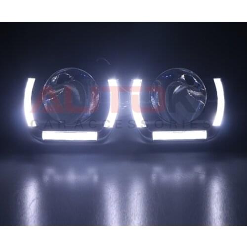 Autoki 2017 3.0inch New SGT Bi-xenon Projector Lens LED Projector Shroud Light Guide for Car Auto Accessories