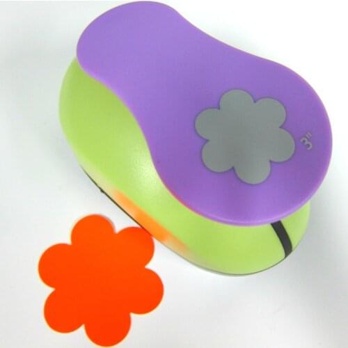 3" Cortadores Papel Scrapbook Large Paper Handmade Punch Embossing Flowers Eva Perfurador Scrapbooking-hole-punch School Crafts