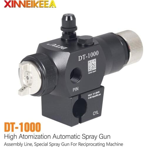 DT-1000 Monotone Automatic Spray Gun Special Paint Spraying Tool For Assembly Line Reciprocating Machine Nozzle 1.0 1.3 1.5mm