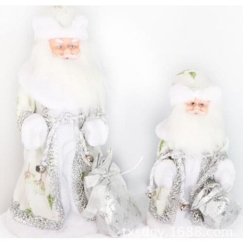 Electric Lighting Music Stepping Santa Santa Claus Christmas Ornaments Figurines Christmas Decorations Singing Russian Songs