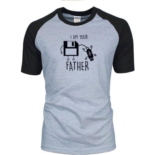 I'm your dad mens T-shirt summer and humor with USB floppy disk computer crew neck Unisex short sleeve summer
