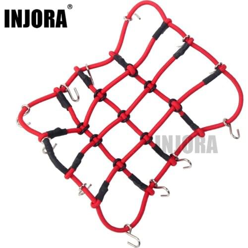 INJORA 6 Colors 132*105mm Elastic Luggage Net for RC Rock Crawler AXIAL SCX10 D90 RC Car Accessories