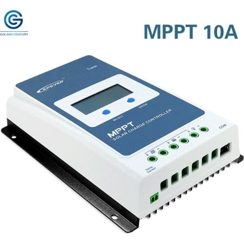 Tracer1210AN 12V 24V 10A MPPT Off Grid Solar Charger Controller With LCD Display Use For Solar Panel System