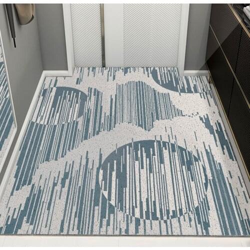 New Design Indoor Outdoor Entrance Doormat Kitchen Bedroom Bath Living Room Carpet PVC Anti-slip Mat Custom Size Home Door Mat