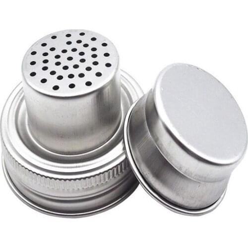 Mason Jar Shaker Lids Stainless Steel cover for Regular Mouth Mason Canning Jars Rust Proof Cocktail Shaker Dry Rub Cocktail 70m