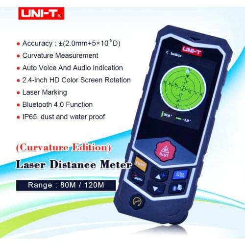 UNI-T LM80D PRO/LM120D PRO Laser Distance Meter Wheel Type Range Finder Laser Electronic Ruler / Voice Reading with Bluetooth