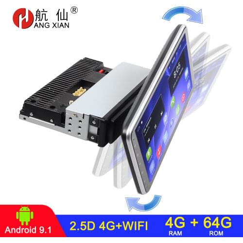 4G+64G Android Car radio Universal Rotatable 1 Din Car Multimedia Player Autoradio Stereo Video GPS WiFi car accessories