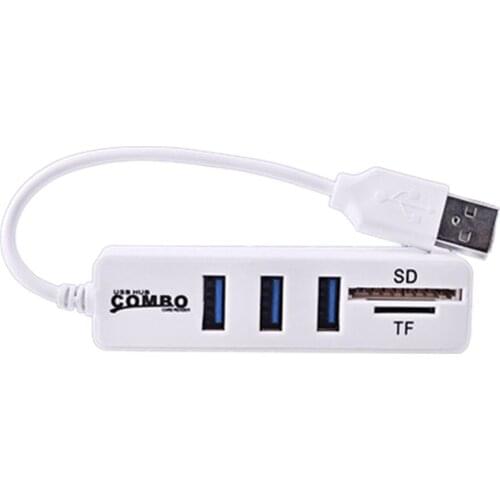 Mini USB Hub Multi USB Hub Splitter 3 Port Hub With TF SD Card Reader 6 Port 2.0 Hab Adapter For PC Accessories