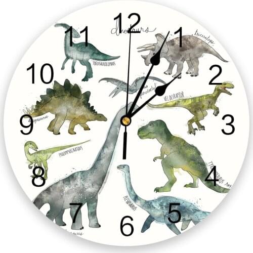 Dinosaurs Fashion Wall Clock Living Room Bedroom Hanging Table Silent Children Room Wall Clocks Home Decor