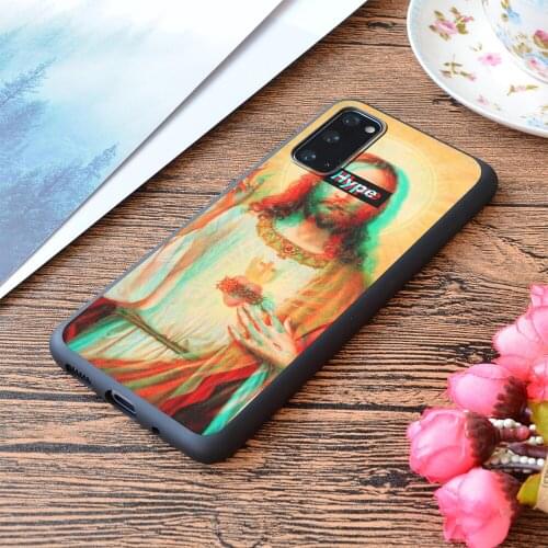For Samsung Galaxy Hype Beast Jesus Print Soft Matt Phone Case