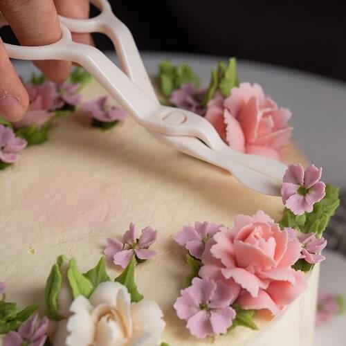 1Set DIY Cake Decorating Cake Flower Stand Icing Piping Nozzle Scissors For Cream Flower Transfer