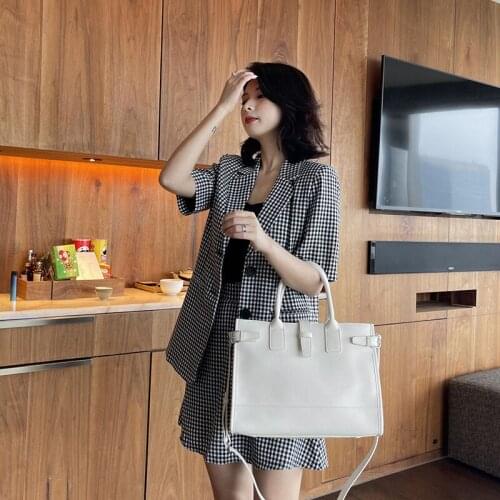 2021 New Design Leather Large Capacity Tote Bag Fashion Messenger Bag Multifunctional One-Shoulder For Women