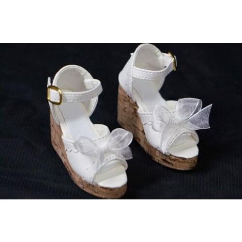 BJD doll shoes suitable for 1-3 1-4 size noble bow knot high heels doll accessories