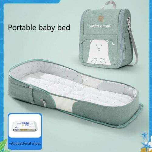 Baby Travel Portable Mobile Crib Baby Nest Cot Newborn Multi-function Folding Bed Child Foldable Storage Bag For Baby Care 0-15M