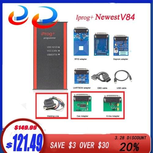 IPROG Pro 2019 V85 Full ECU Key Programmer Iprog+ IMMO Odometer Mileage Correction Airbag Reset Iprog V84 PK DIGIPROG 3 Carprog