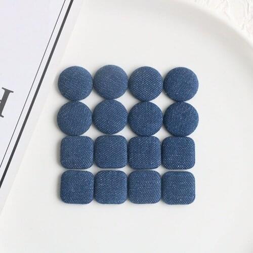 10PCS Fashion Temperament Cloth Art Button For Earrings Accessories DIY Jewelry Findings