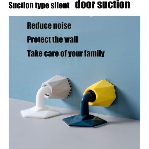 1 PCS Silicone Door Stopper Punch-Free Efficiently Reduce Noise Protect The Wall From Collision Damage
