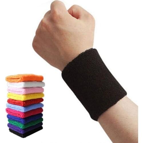 Sports Wristband Sweat Yoga Fitness Bracer Tennis Strap Sports Safety Wrist Support 1 PCS Multi Color
