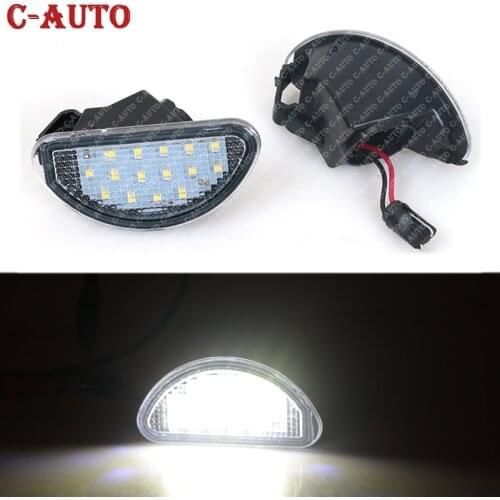 2pcs 15 SMD LED Car Auto Licence Number Plate Light Lamp White Accessories Parts For Toyota Aygo MK I 2005-2014 car-styling